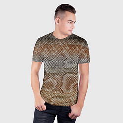 Футболка спортивная мужская Snake skin, цвет: 3D-принт — фото 2