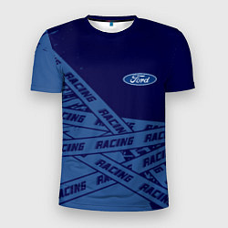 Футболка спортивная мужская Форд - Racing Полосы, цвет: 3D-принт