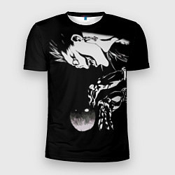 Футболка спортивная мужская Рюк и яблоко Death Note, цвет: 3D-принт