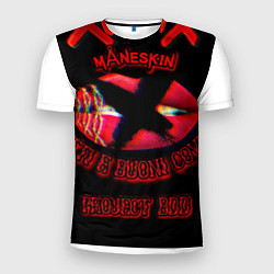 Футболка спортивная мужская Maneskin eurovision 2021, цвет: 3D-принт