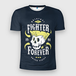 Футболка спортивная мужская Fighter forever, цвет: 3D-принт