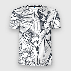 Мужская спорт-футболка Тропические листья