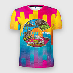 Футболка спортивная мужская Путешествие Colorful, цвет: 3D-принт