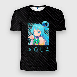 Мужская спорт-футболка Аква Aqua Коносуба KonoSuba