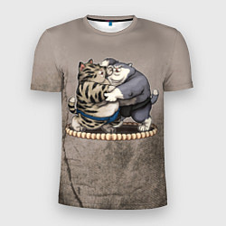 Футболка спортивная мужская Сумоисты, цвет: 3D-принт