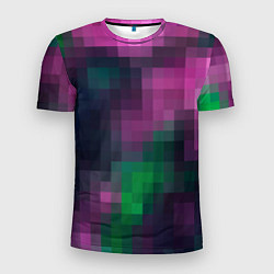 Мужская спорт-футболка Разноцветный геометрический уз