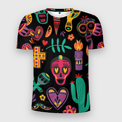 Футболка спортивная мужская Весёлый Хэллоуин, цвет: 3D-принт