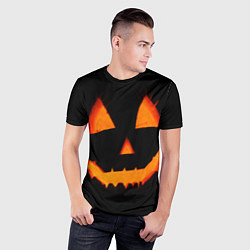 Футболка спортивная мужская Helloween pumpkin jack, цвет: 3D-принт — фото 2