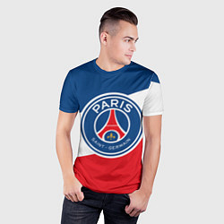 Футболка спортивная мужская Paris Saint-Germain FC, цвет: 3D-принт — фото 2