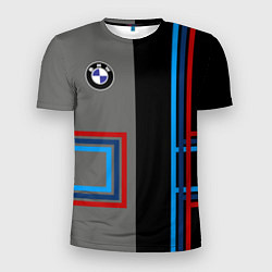 Футболка спортивная мужская Автомобиль BMW БМВ, цвет: 3D-принт