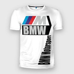 Футболка спортивная мужская BMW Motorsport, цвет: 3D-принт