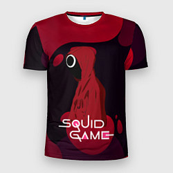 Мужская спорт-футболка Игра в кальмара Red Black