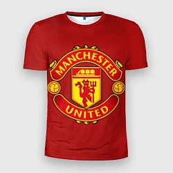 Футболка спортивная мужская Manchester United F C, цвет: 3D-принт