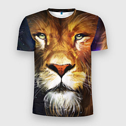 Футболка спортивная мужская Лев царь зверей, цвет: 3D-принт