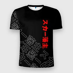 Футболка спортивная мужская SCARLXRD JAPAN STYLE ИЕРОГЛИФЫ, цвет: 3D-принт