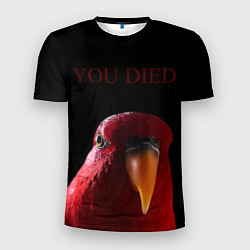 Футболка спортивная мужская Красный попугай Red parrot, цвет: 3D-принт