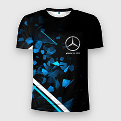 Мужская спорт-футболка Mercedes AMG Осколки стекла