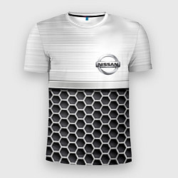 Мужская спорт-футболка Nissan Стальная решетка