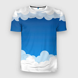 Мужская спорт-футболка Полёт в облаках