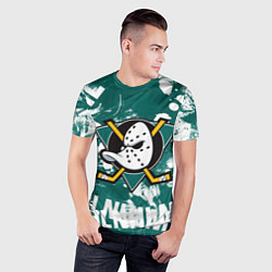 Футболка спортивная мужская Анахайм Дакс Anaheim Ducks, цвет: 3D-принт — фото 2