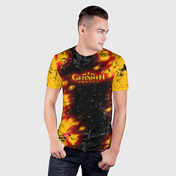 Футболка спортивная мужская Genshin Impact: Аниме, цвет: 3D-принт — фото 2
