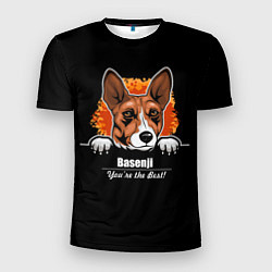 Мужская спорт-футболка Басенджи Basenji