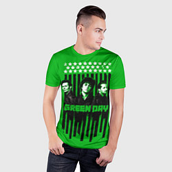 Футболка спортивная мужская Green day is here, цвет: 3D-принт — фото 2