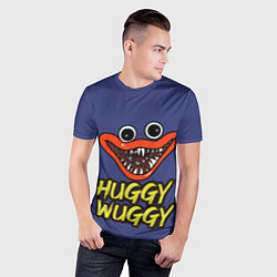 Футболка спортивная мужская Huggy Wuggy: Smile, цвет: 3D-принт — фото 2