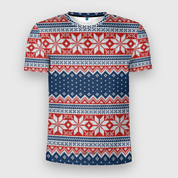 Мужская спорт-футболка Knitted Pattern