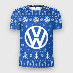 Мужская спорт-футболка Volkswagen Новогодний