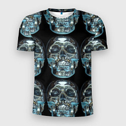 Футболка спортивная мужская Skulls pattern 2028, цвет: 3D-принт
