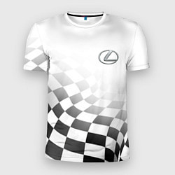 Мужская спорт-футболка Lexus, Лексус спорт финишный флаг