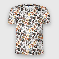 Мужская спорт-футболка Разные Породы собаки