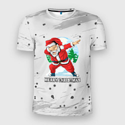 Футболка спортивная мужская Merry Christmas Santa Dabbing, цвет: 3D-принт
