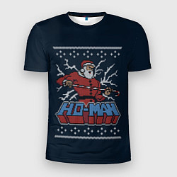 Футболка спортивная мужская HO-MAN SANTA, цвет: 3D-принт