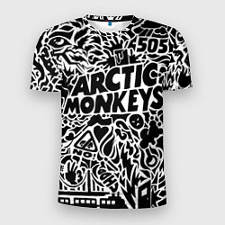 Футболка спортивная мужская Arctic monkeys Pattern, цвет: 3D-принт