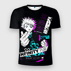 Футболка спортивная мужская Satoru gojo в безумии расширение территории, цвет: 3D-принт