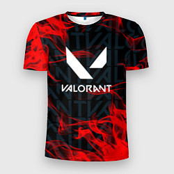 Футболка спортивная мужская Valorant Fire, цвет: 3D-принт