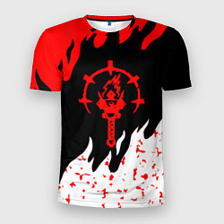 Футболка спортивная мужская Darkest Dungeon огонь, цвет: 3D-принт
