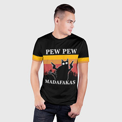 Футболка спортивная мужская Madafakas! PEW PEW, цвет: 3D-принт — фото 2
