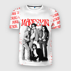 Футболка спортивная мужская MANESKIN POSTER СОСТАВ ГРУППЫ, цвет: 3D-принт