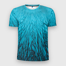 Мужская спорт-футболка Коллекция Rays Лучи Голубой и черный Абстракция 65
