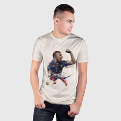 Футболка спортивная мужская Мбаппе стремительный, цвет: 3D-принт — фото 2