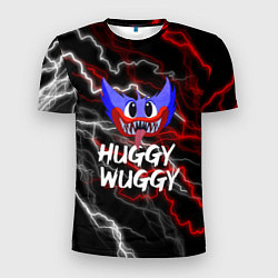 Футболка спортивная мужская Huggy Wuggy - Молния с грозой, цвет: 3D-принт