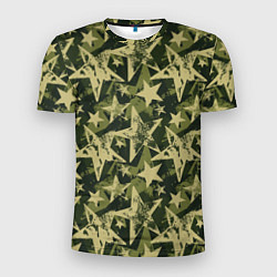 Футболка спортивная мужская Star camouflage, цвет: 3D-принт