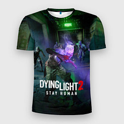 Футболка спортивная мужская Dying Light: Stay Human - логово зомби, цвет: 3D-принт