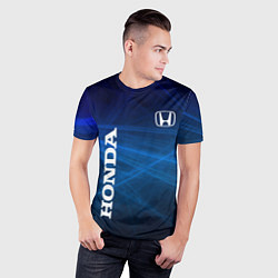 Футболка спортивная мужская Honda - Blue, цвет: 3D-принт — фото 2
