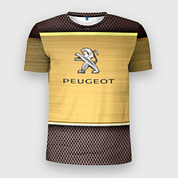 Футболка спортивная мужская Peugeot: Gold, цвет: 3D-принт