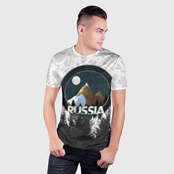 Футболка спортивная мужская Russian Тайга, цвет: 3D-принт — фото 2