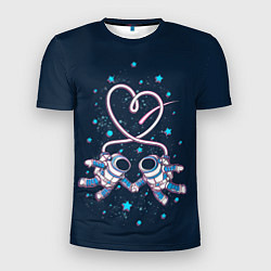 Мужская спорт-футболка Космическая любовь Cosmic love